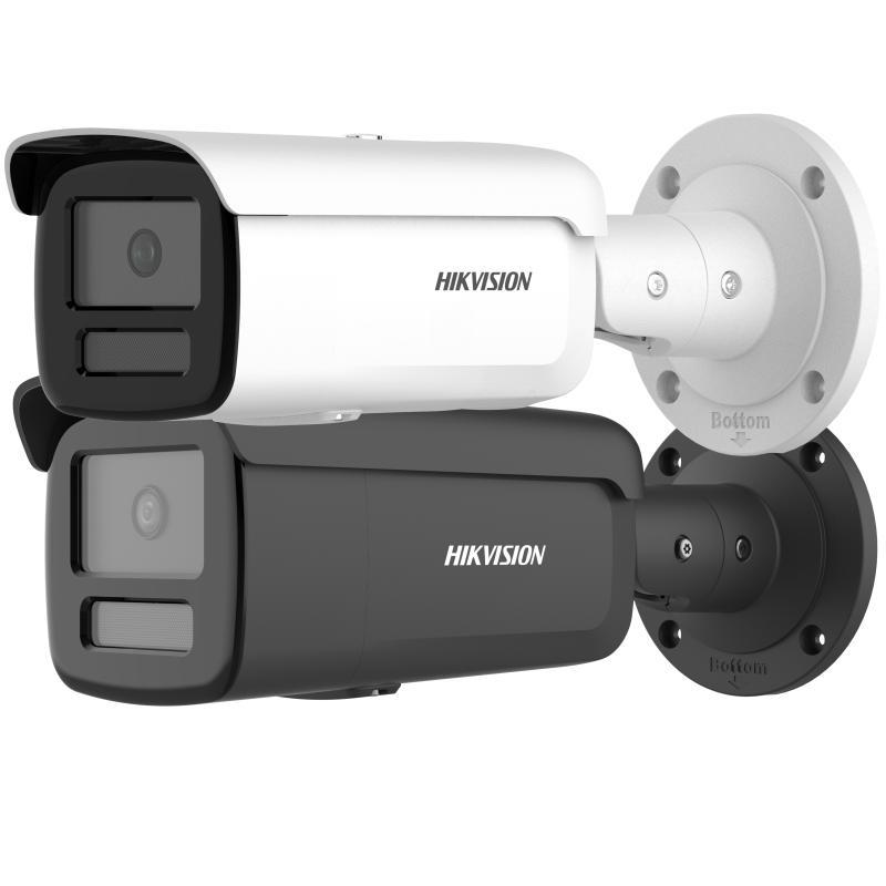 كاميرا شبكة IP ثابتة ذكية هجينة من HIKVISION طراز DS-2CD2T87G2H-2Li بدقة 8 ميجابكسل مع تقنية ColorVu ومقاومة للماء IP67 ودعم H.265
